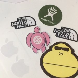 Preppy Stickers(SunBum, Apple, North Face, Hydro)